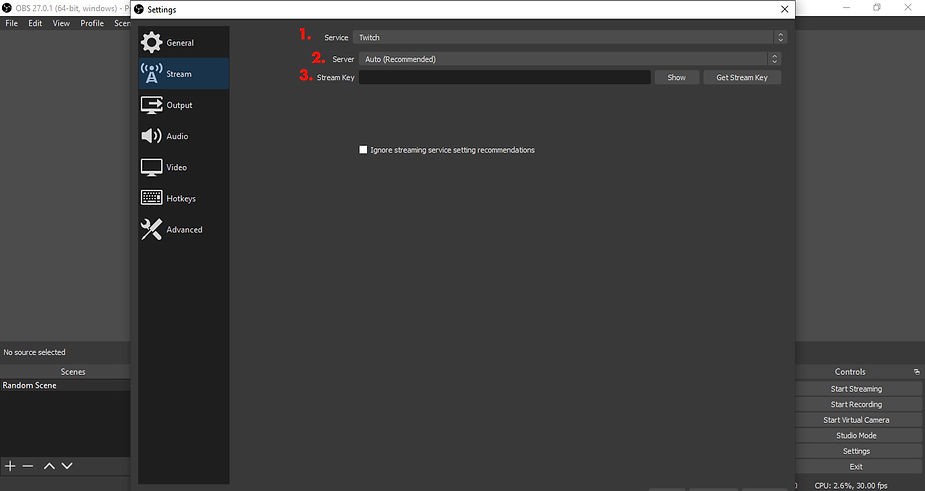 OBS to Stream