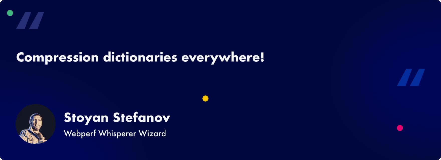 2025 Web Performance Trends 2025 - Compression Dictionaries - Stoyan Stefanov