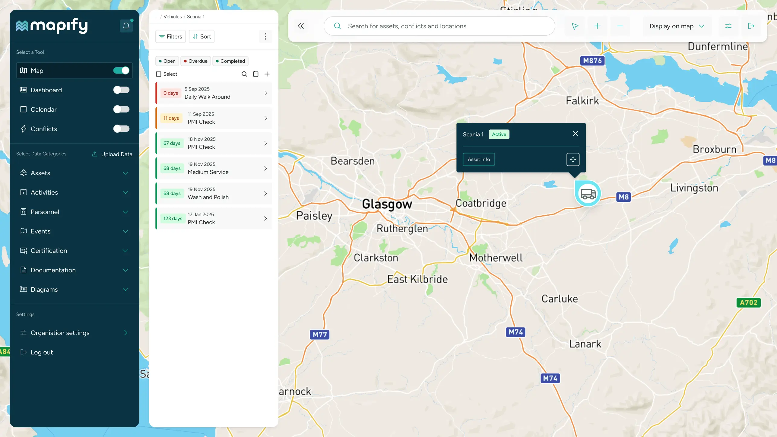 Mapify UI forecasting