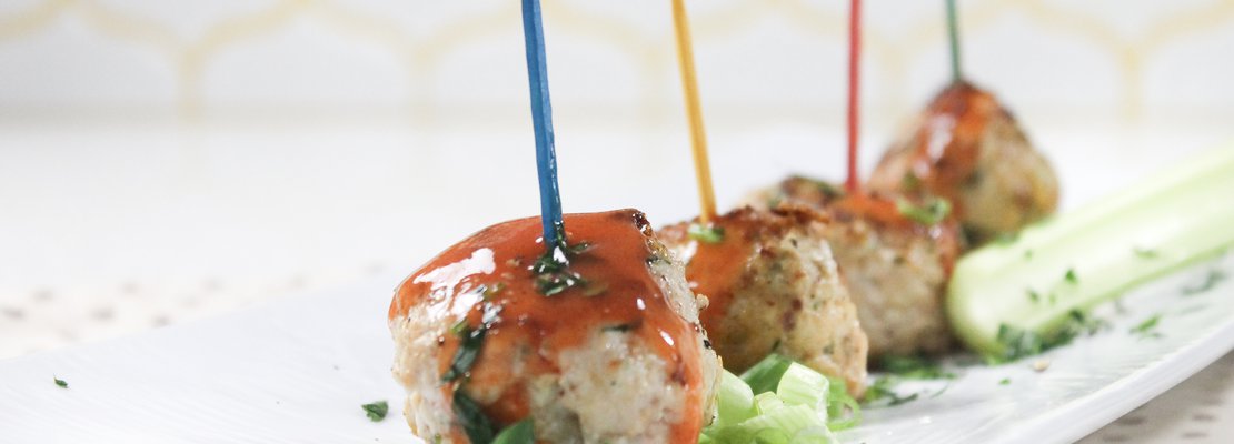 buffalo chicken meatballs