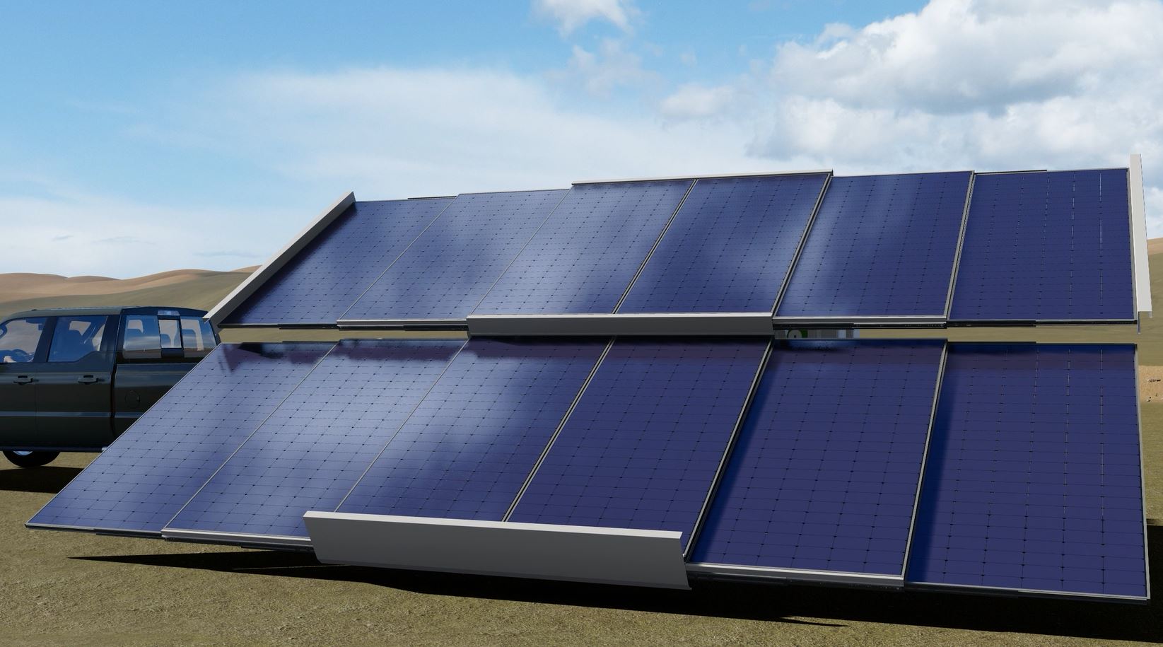 IPT PowerTech Trion Mobile hybrid Solution - Open Solar Panels