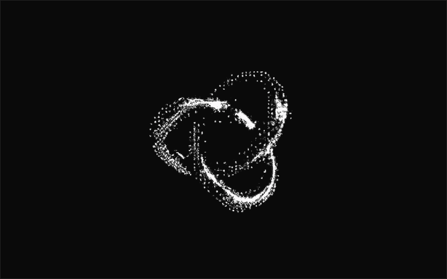 An abstract dithered halftone illustration