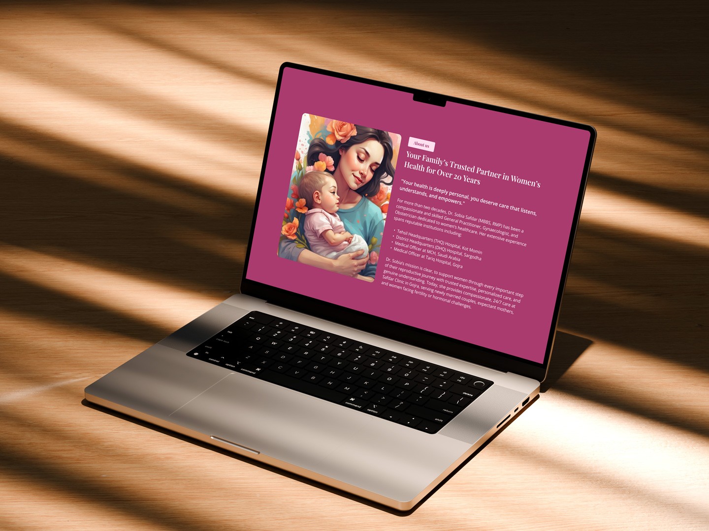 Safdar Clinic Landing Page