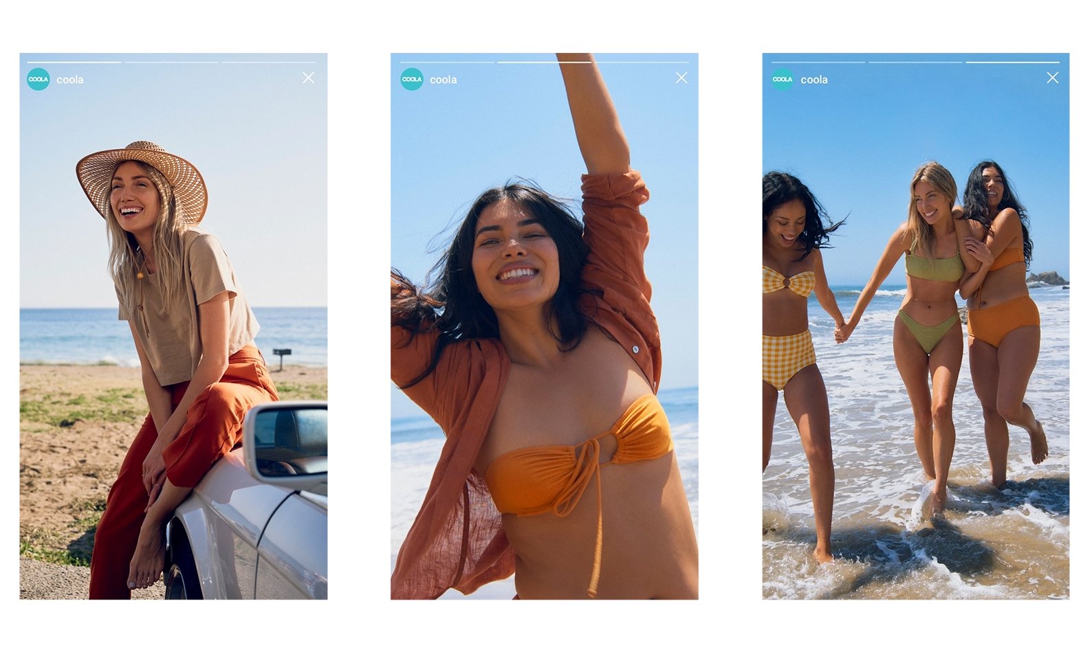 Colour grading and retouching for Coola, suncare brand campaign