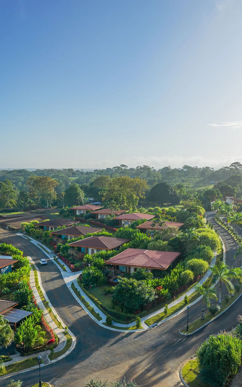 Villas on a sunny Costa Rican day