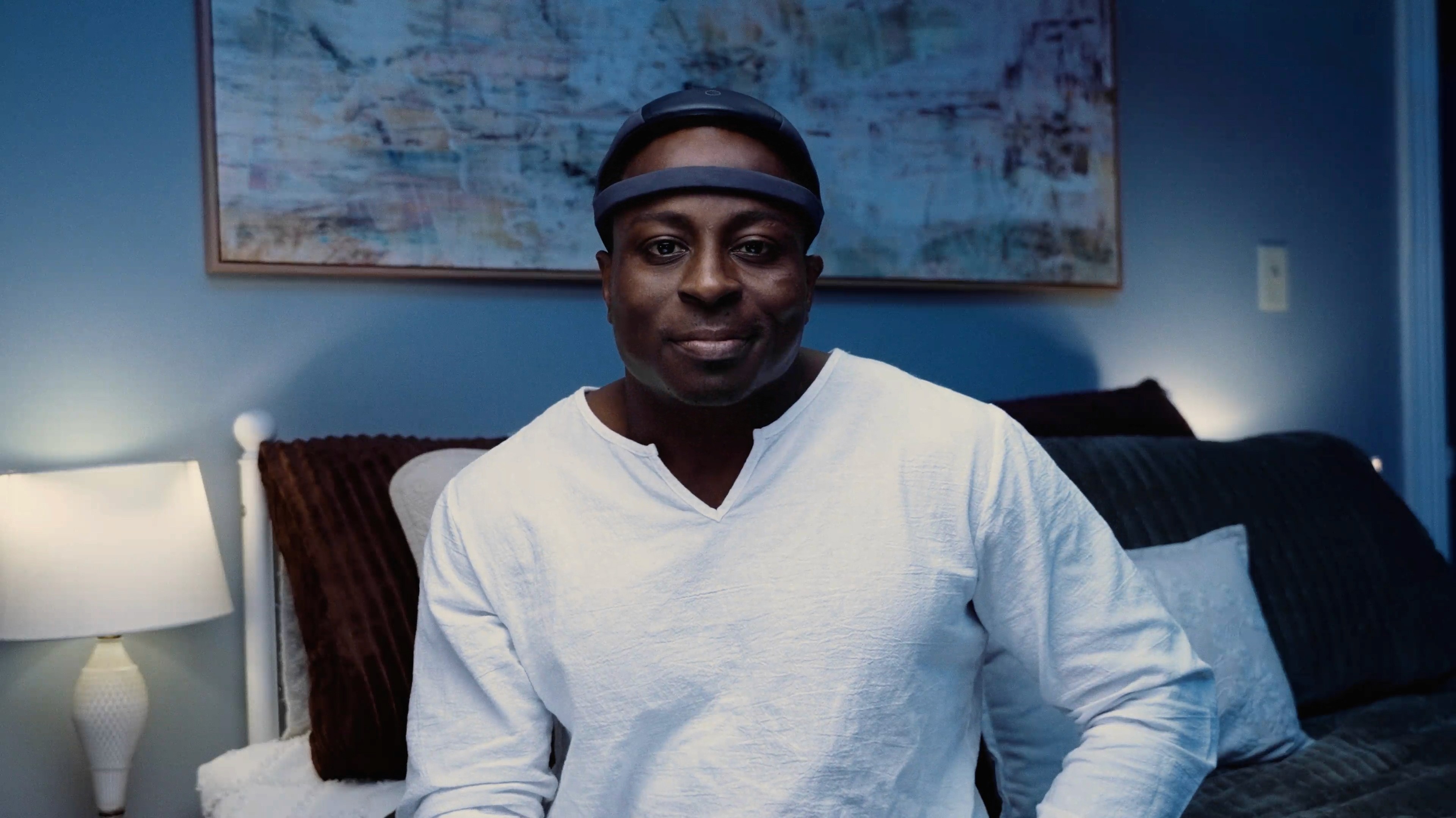 Patient using Dreem 3S headband
