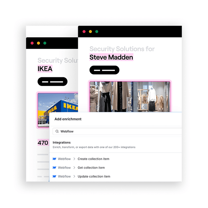 Clay and Webflow Integration