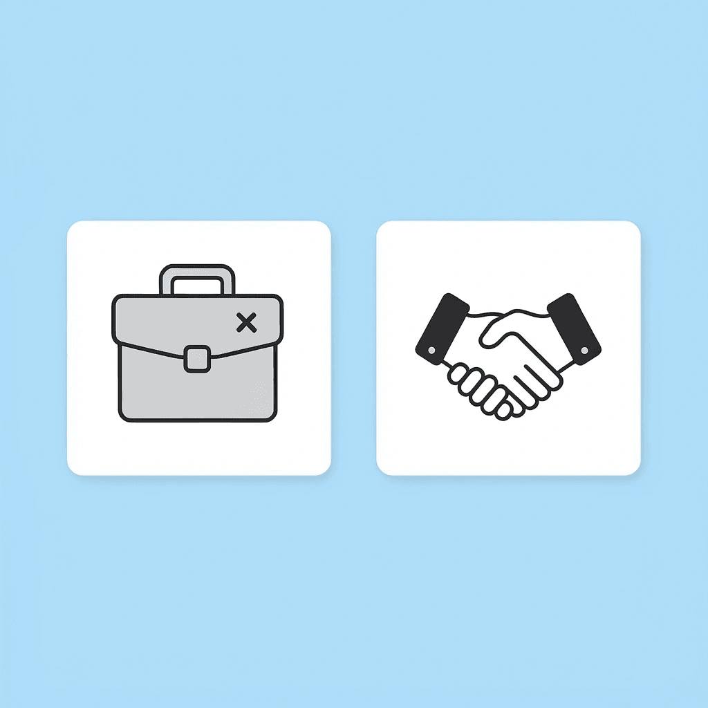 Comparison showing traditional in-house sales limitations versus improved outcomes with outsourcing