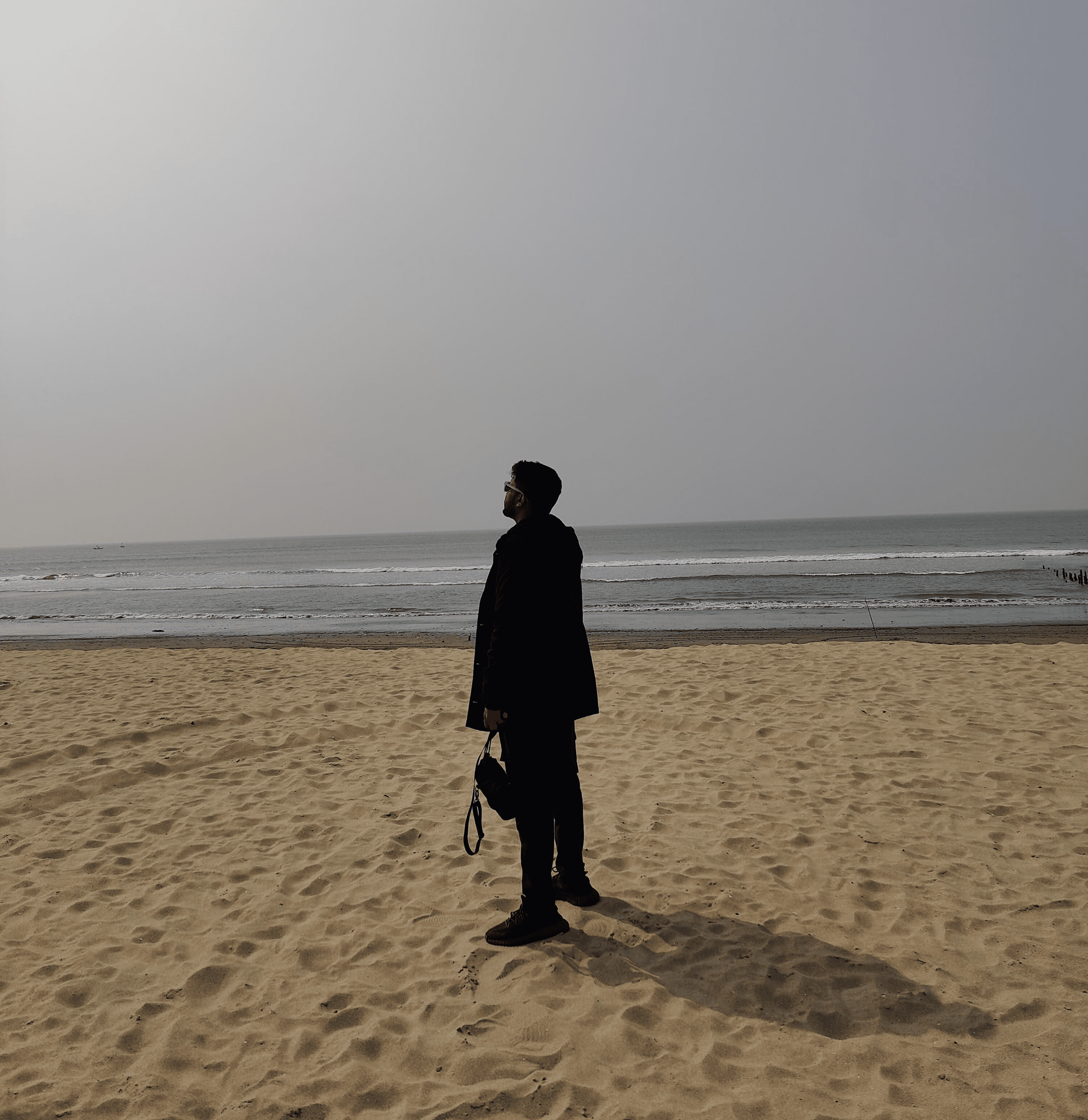 Portrait of man looking to the right