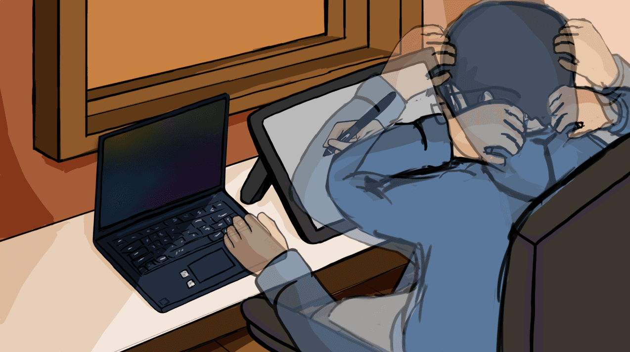 Image of two smartphones with a gray background