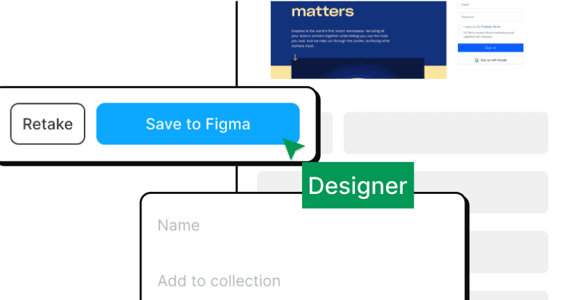 save web design inspiration directly in figma