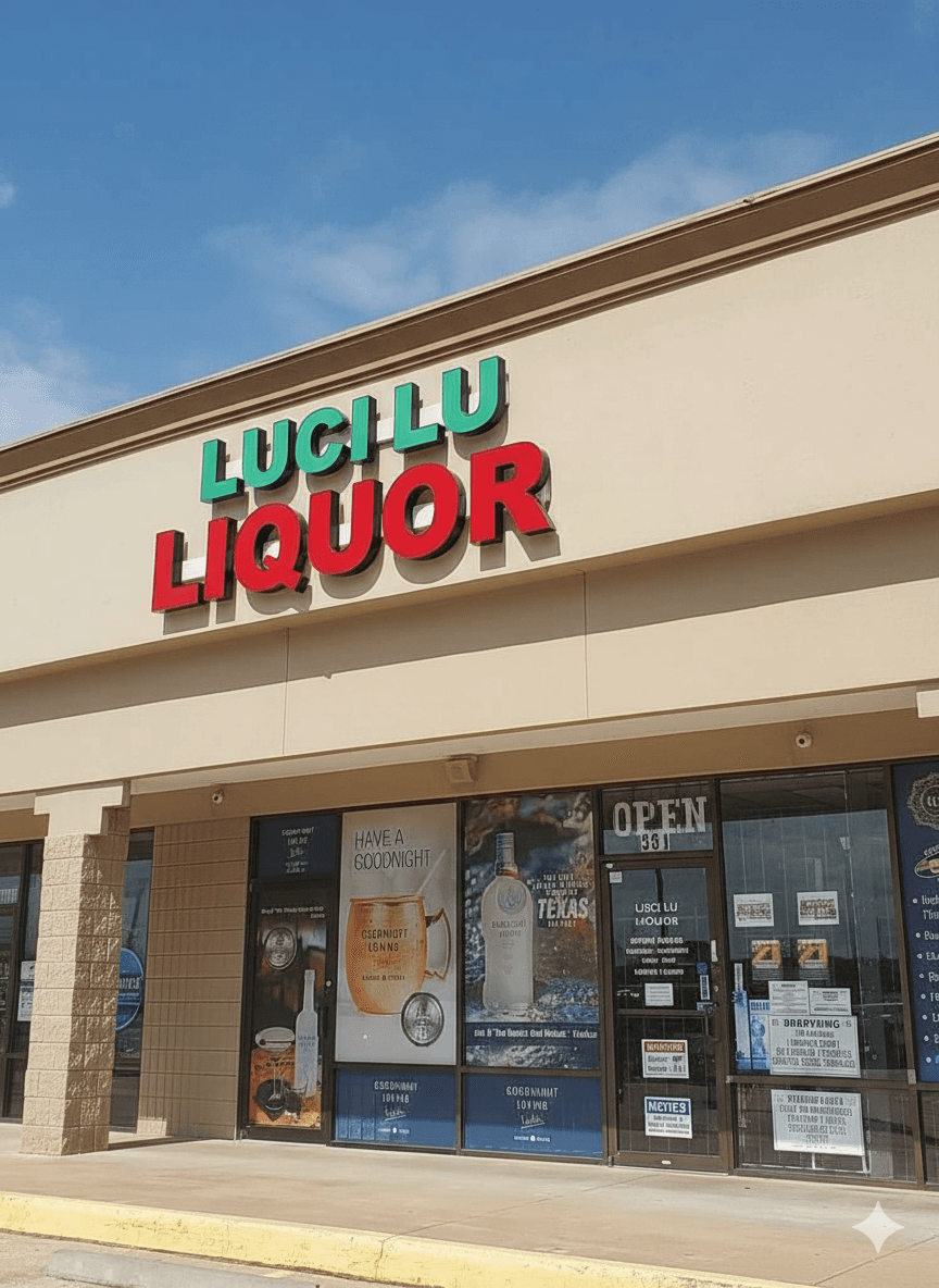 Luci Lu liquor store front photo