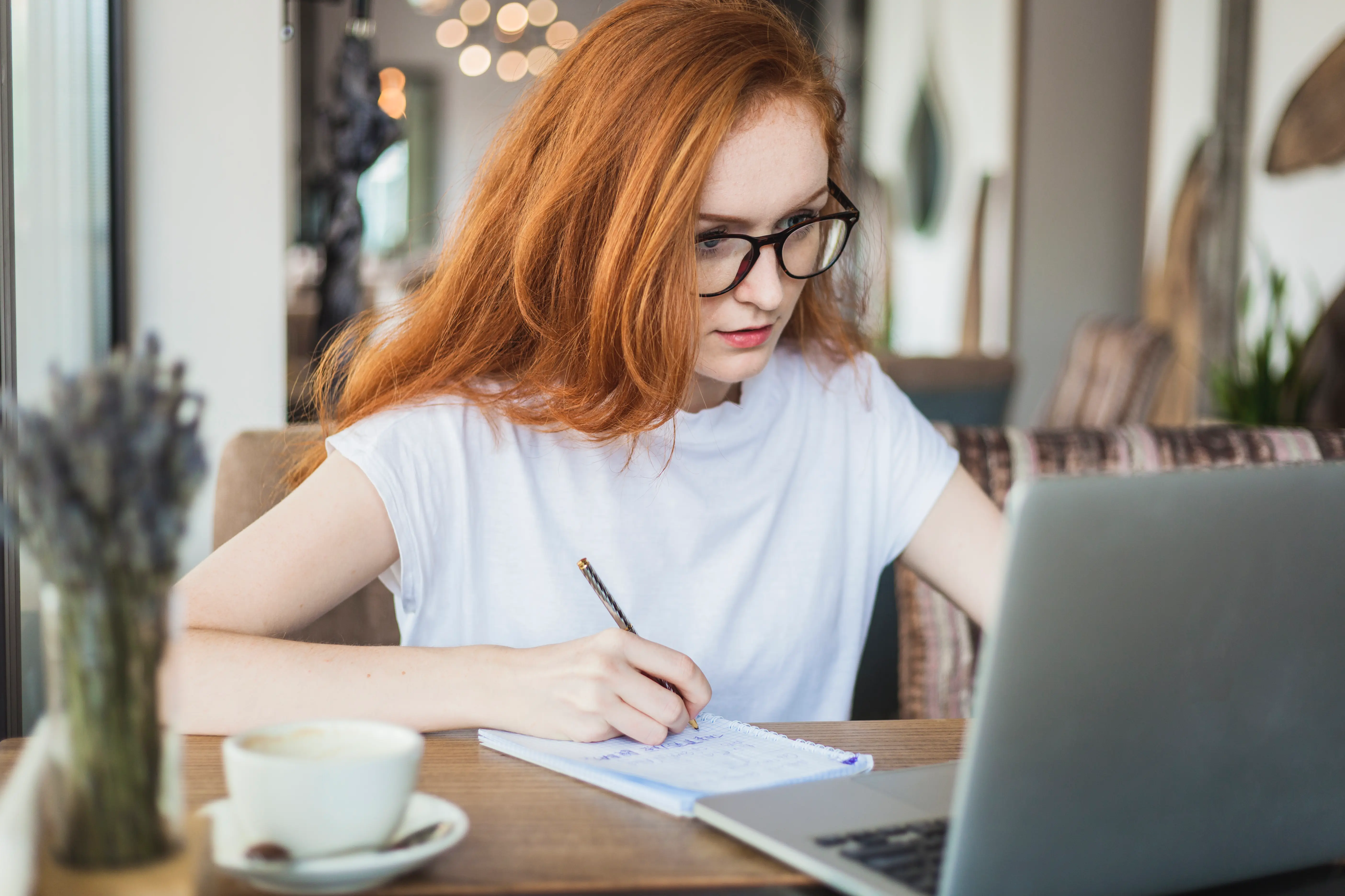 Influencer taking Notes