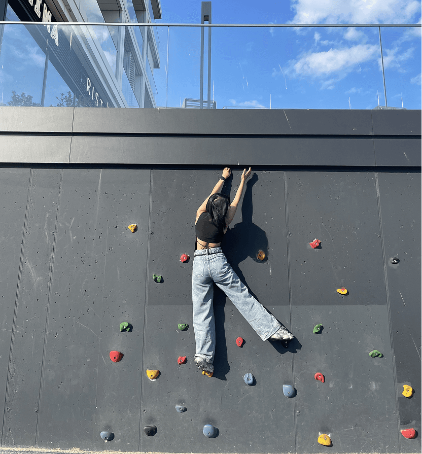 Woman with color palette