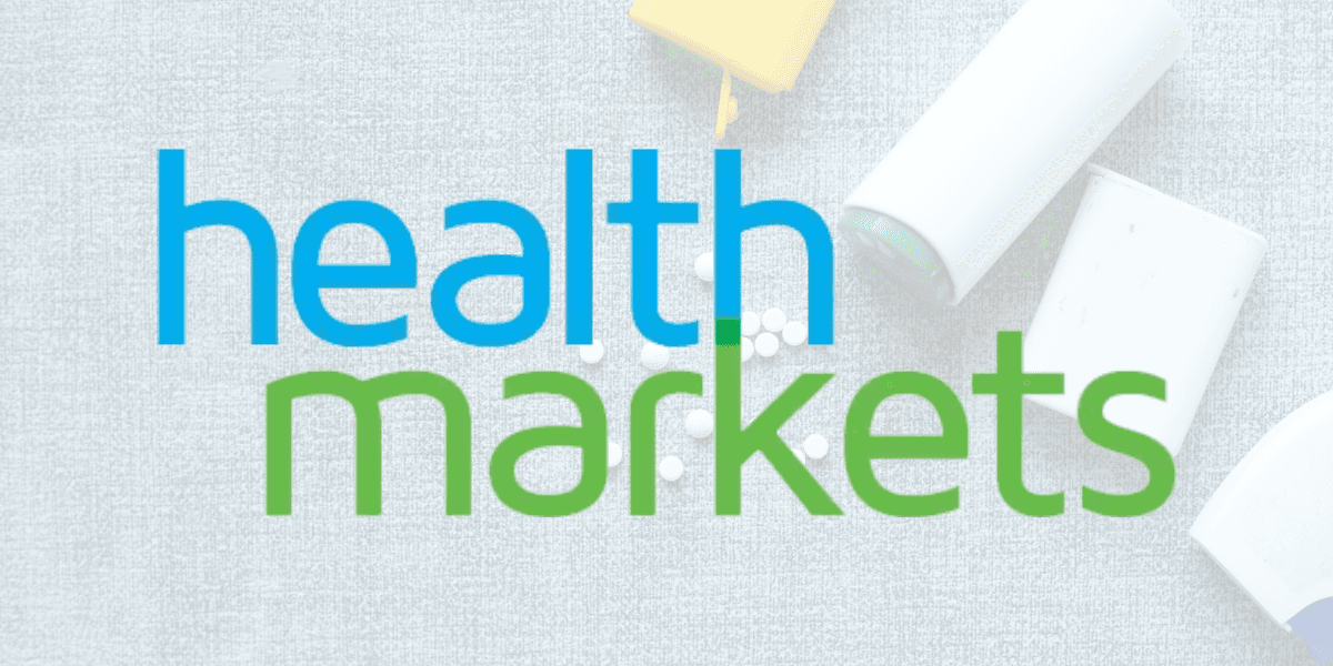 Logo of HealthMarkets Insurance, representing Derek Rogers' expert guidance for health and Medicare insurance in Florida