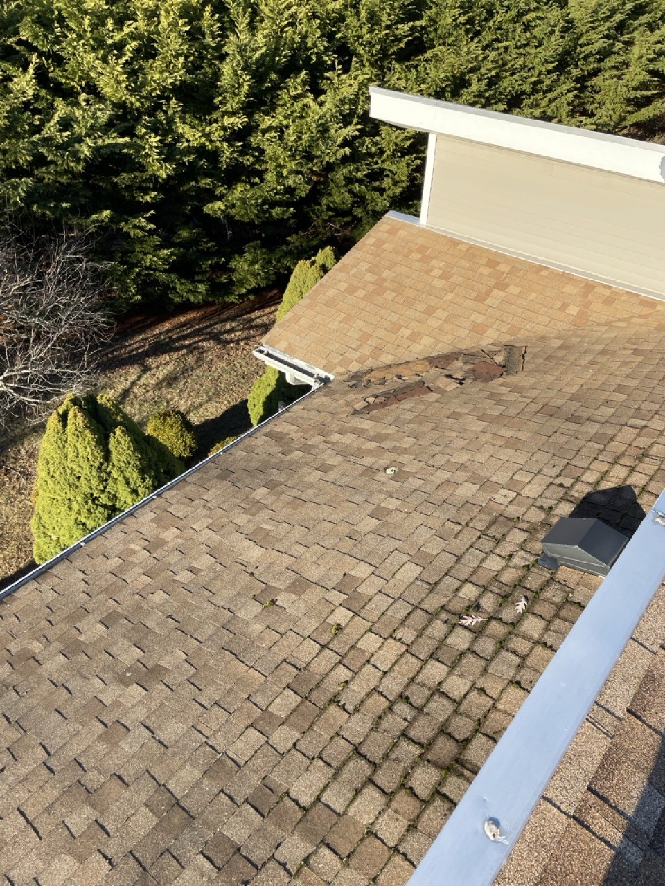 Before: Emergency Roof Repair