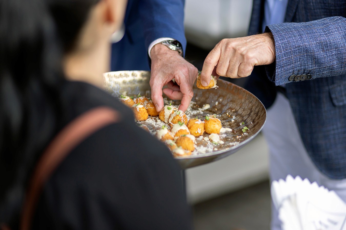 Arancini canape service
