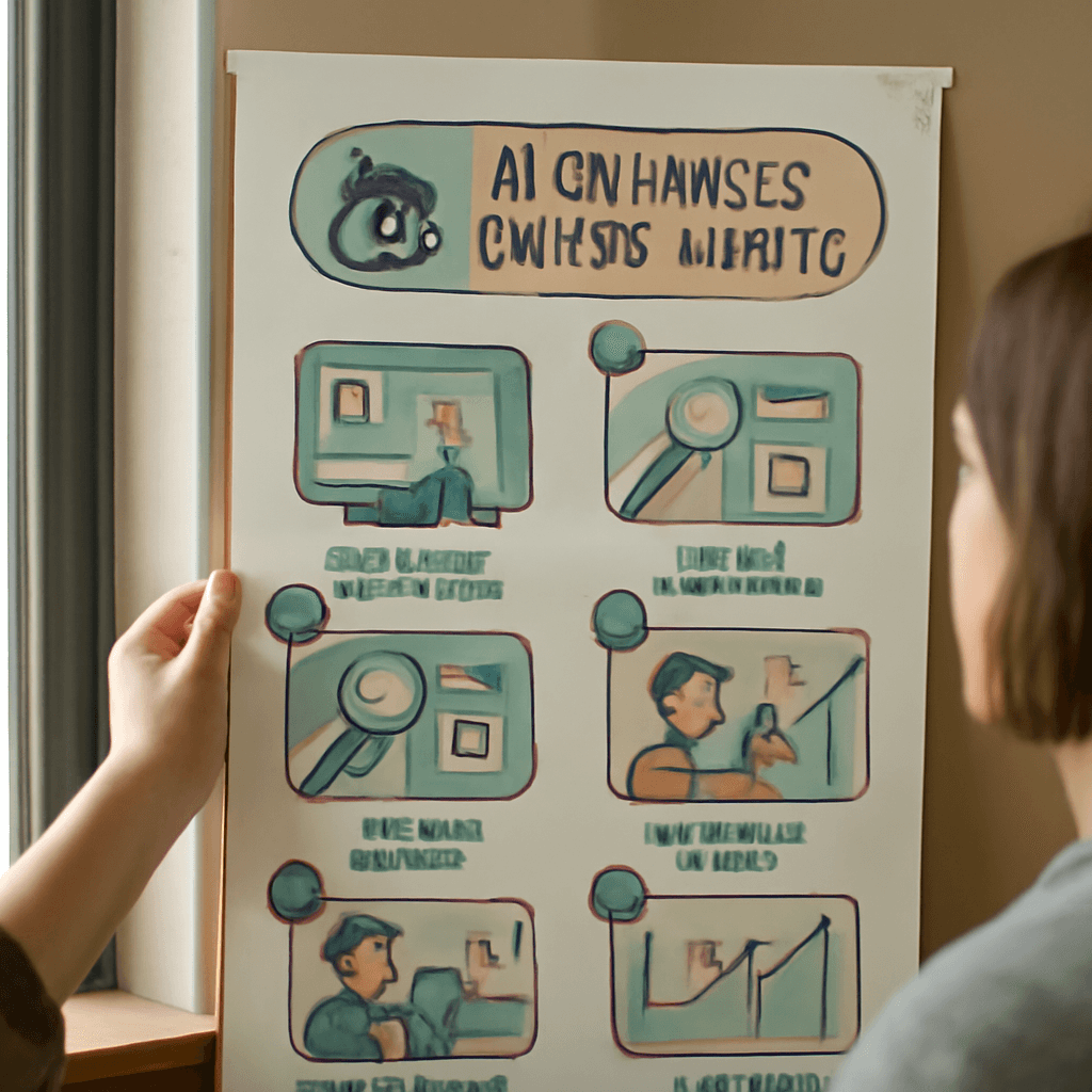 infographic showing how AI enhances content quality in digital marketing