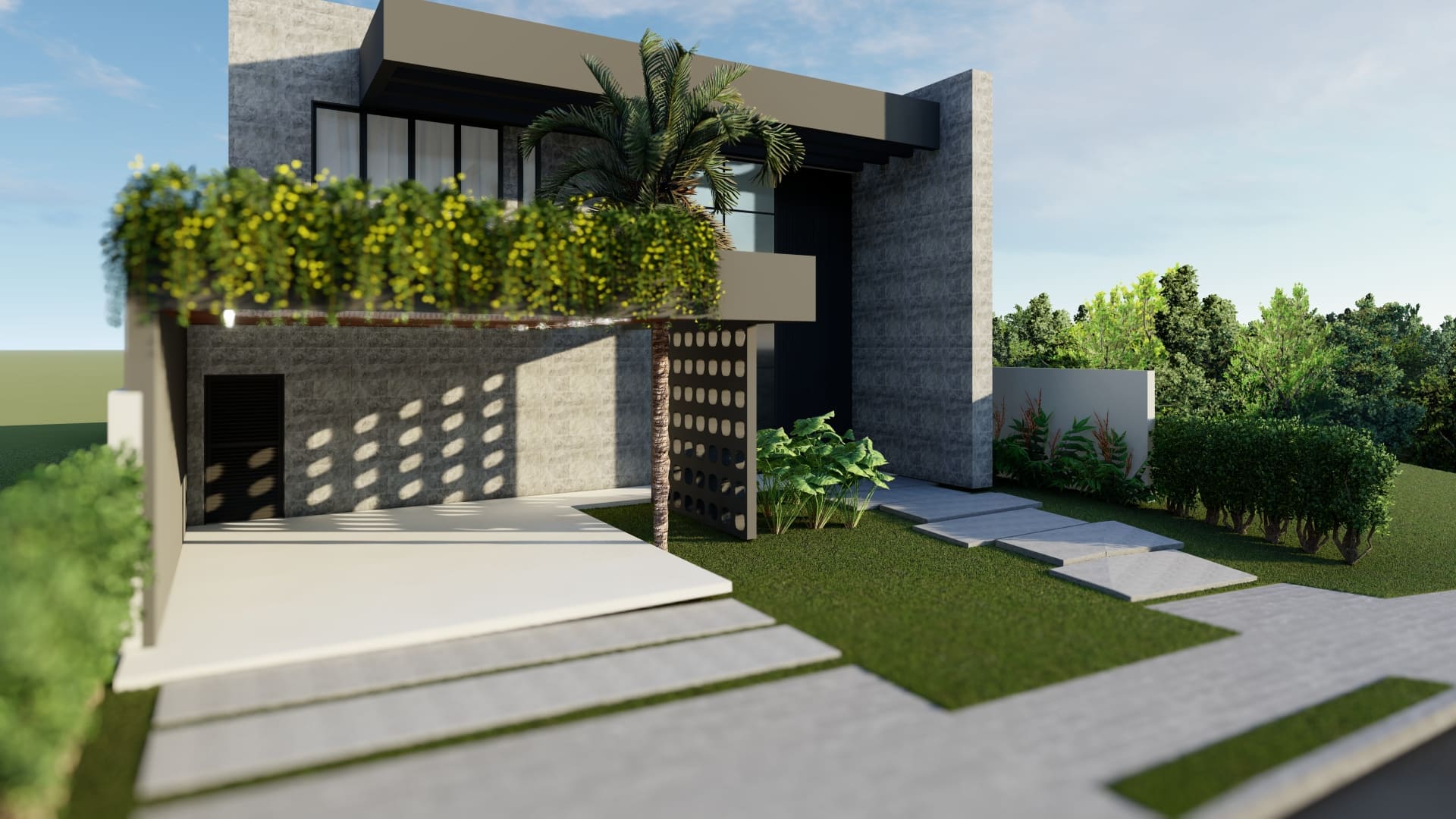 Projeto arquitetônico residencial da Meraki Arquitetura, com design inteligente, estética contemporânea e integração com o entorno.