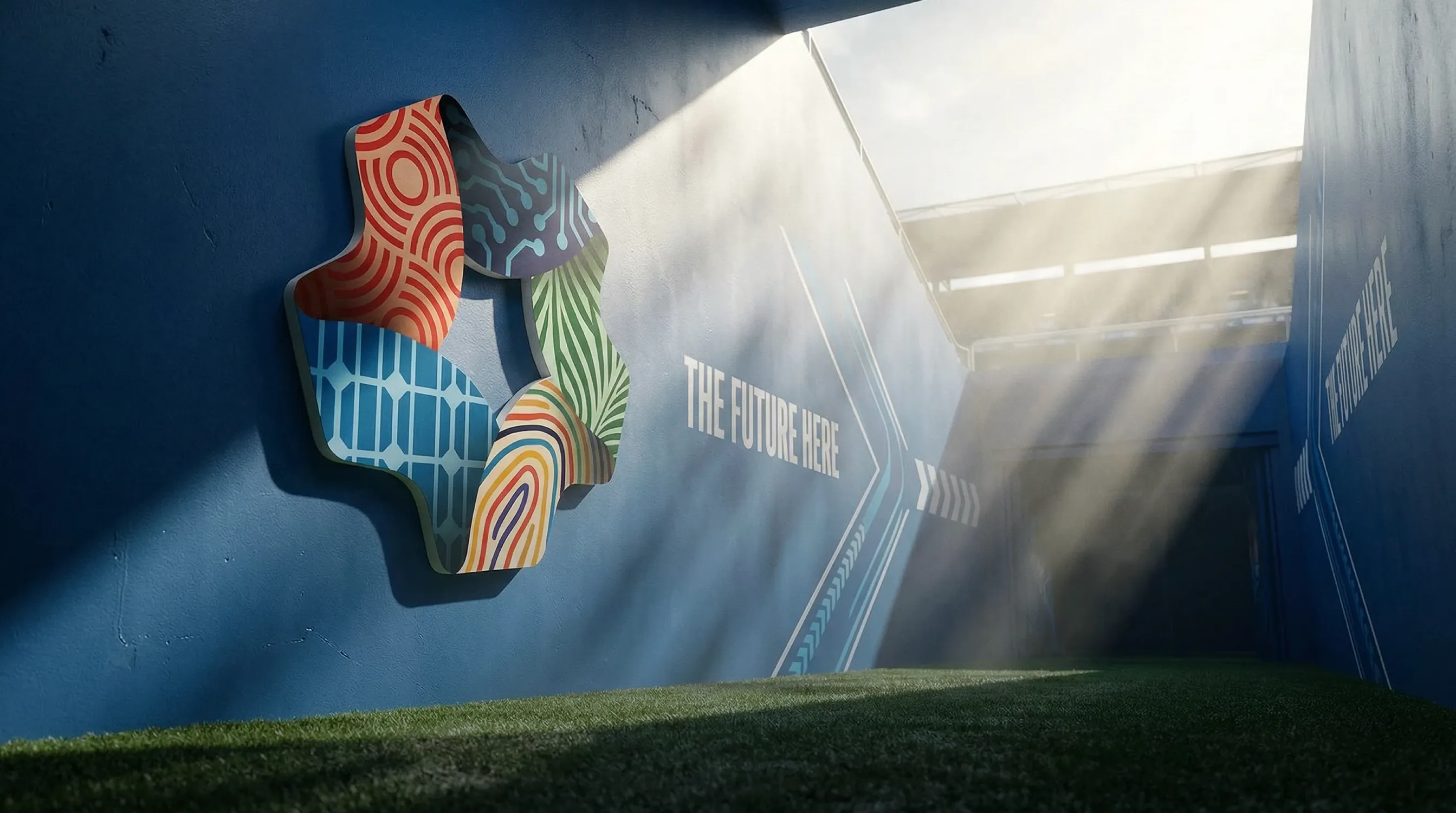 Streetside billboard with flyposters of the Batch.Works brand and illustrations