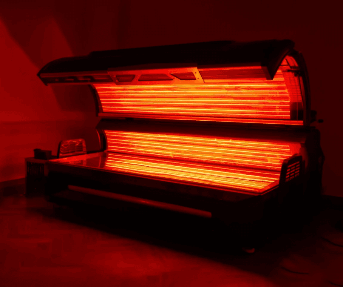 Looking up at a grand domed ceiling with columns