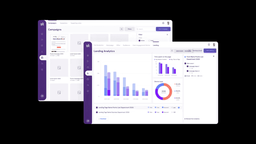 A talent recruiter with a soft smile working on her laptop in the office. The angle is on her face so we can't see what's is on the screen. She is wearing a blazer 
