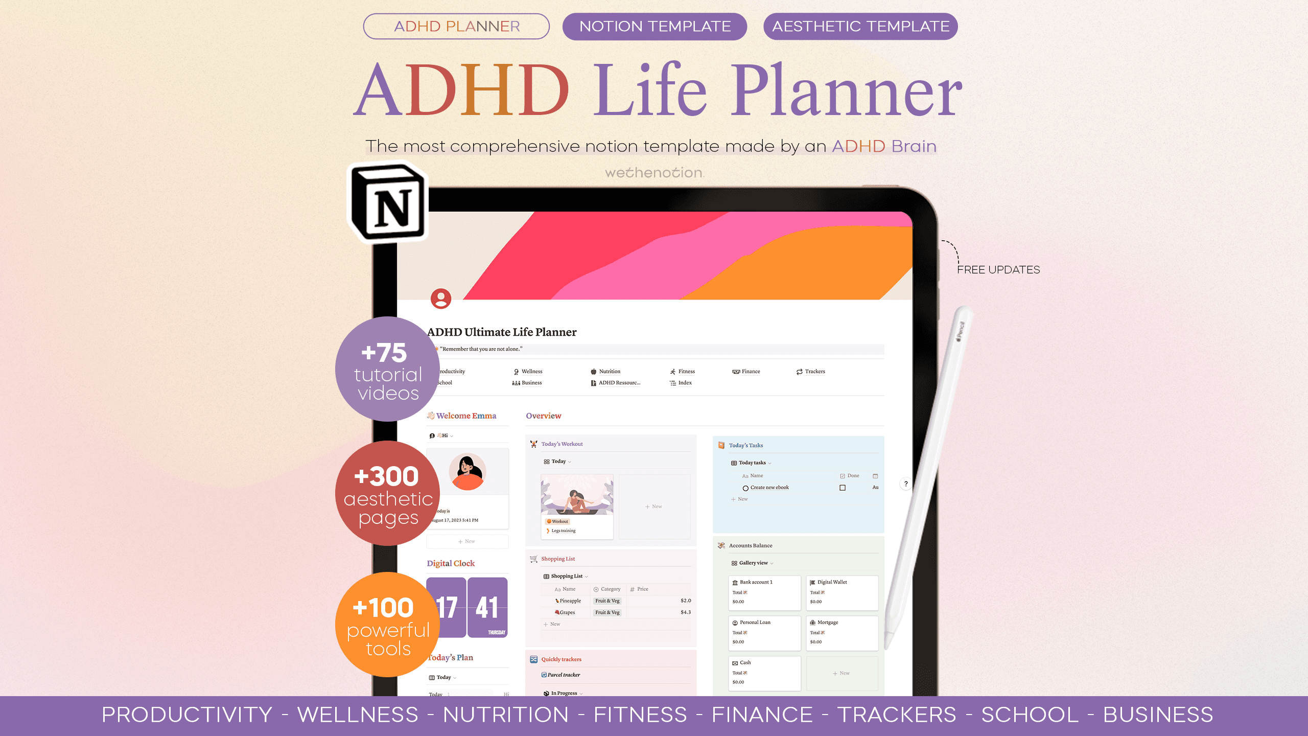 30+ Best Notion Planner Templates