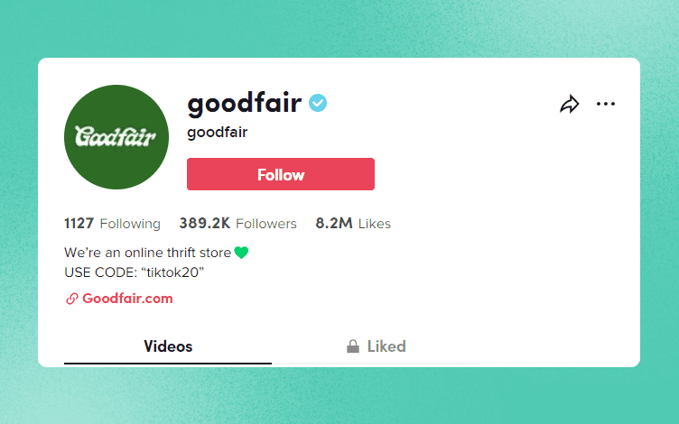 Goodfair tiktok account