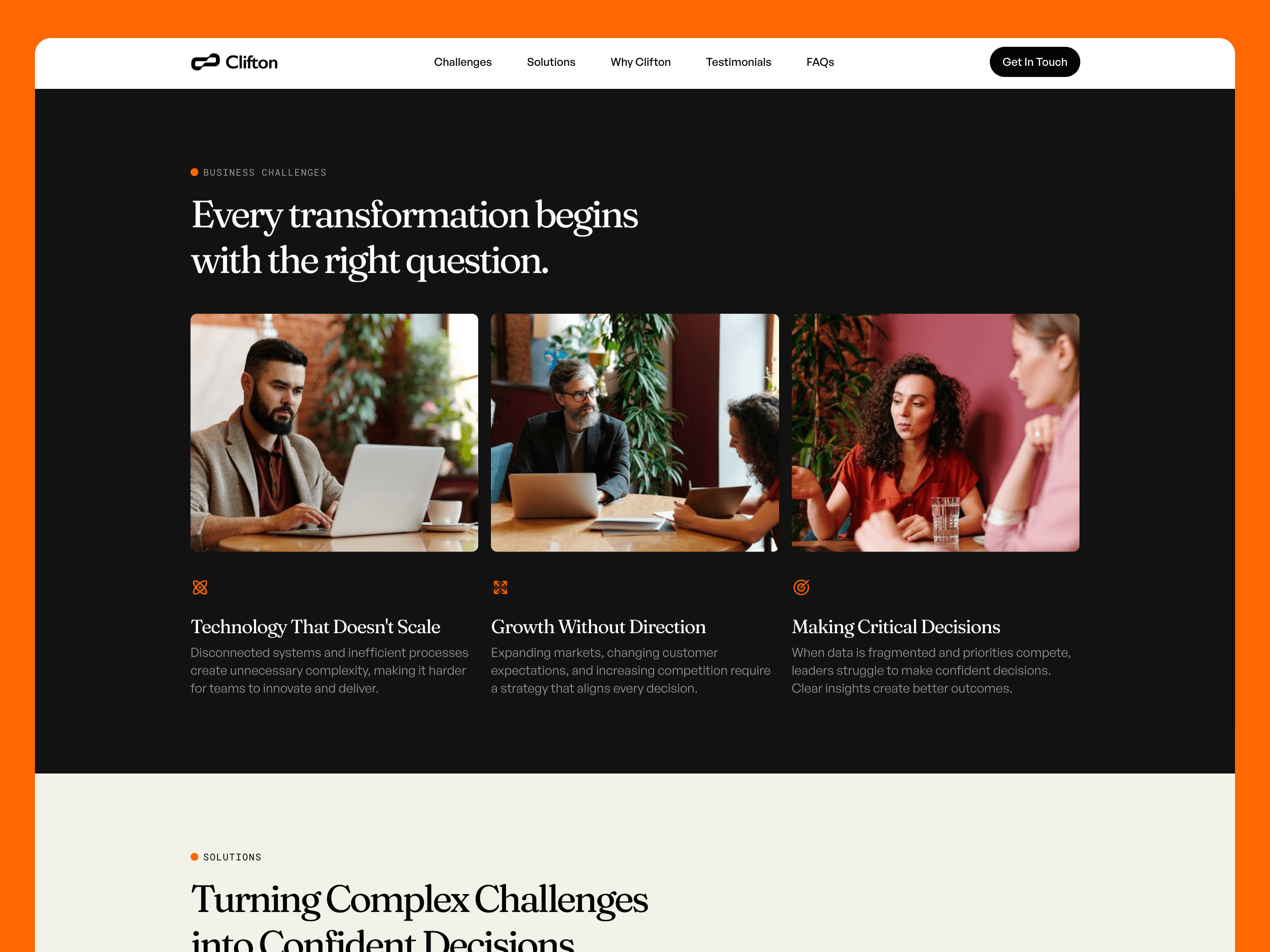 Clifton Free Framer Template Landing Page