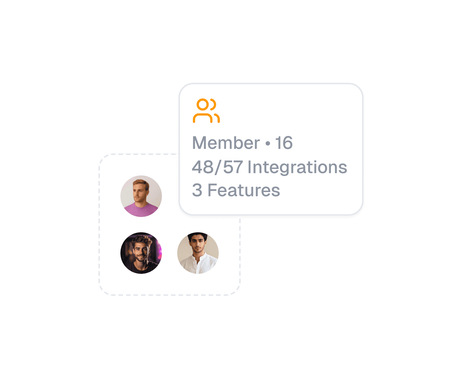 A group of individuals of various backgrounds poses on a white background, showcasing unity and camaraderie.