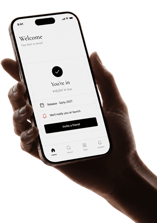 Concept artwork of a phone representing the future Pinchd experience