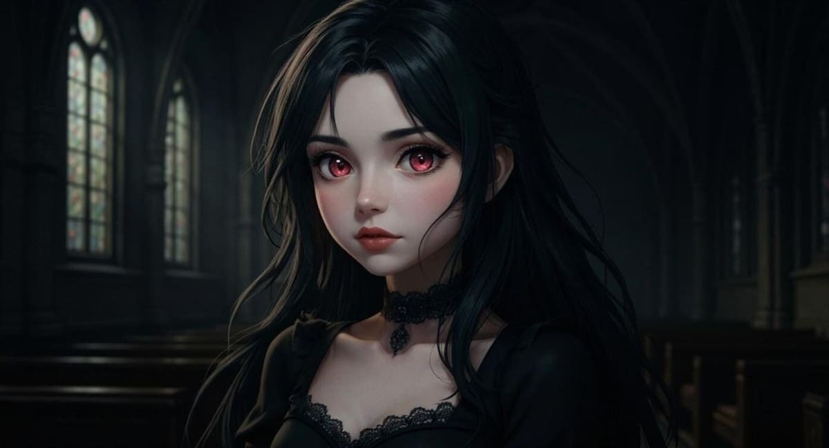 AI goth girl