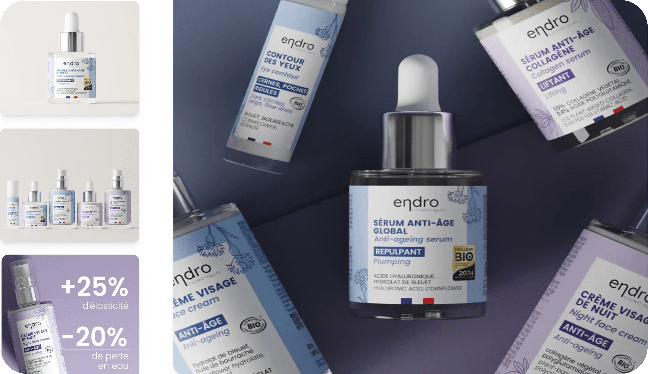 Endro Cosmétiques Packshot for eCommerce