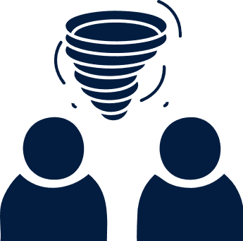 Momentum Stage card with two people and swirl icon