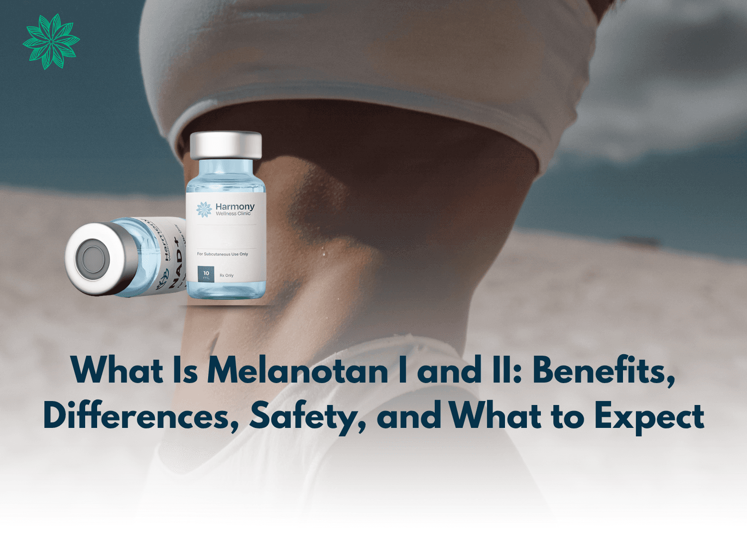 provider explaining what Melanotan I and II are during a virtual consultation.”