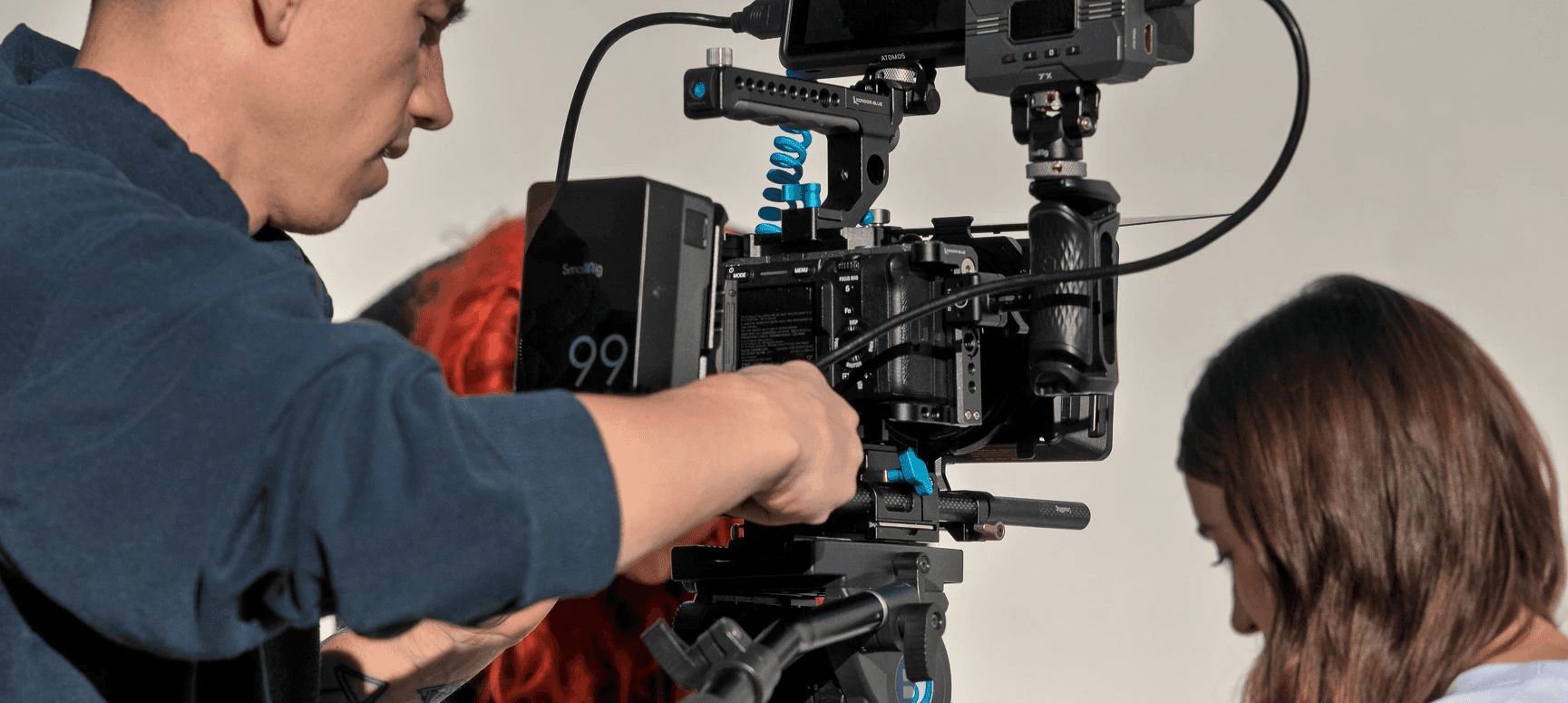 Video Tech rigging camera in Burbank CA