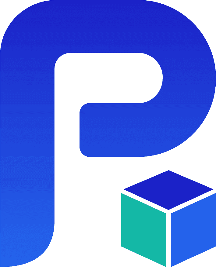 small forklift industrial warehouse vehicle, clean flat icon style, blue and teal colors