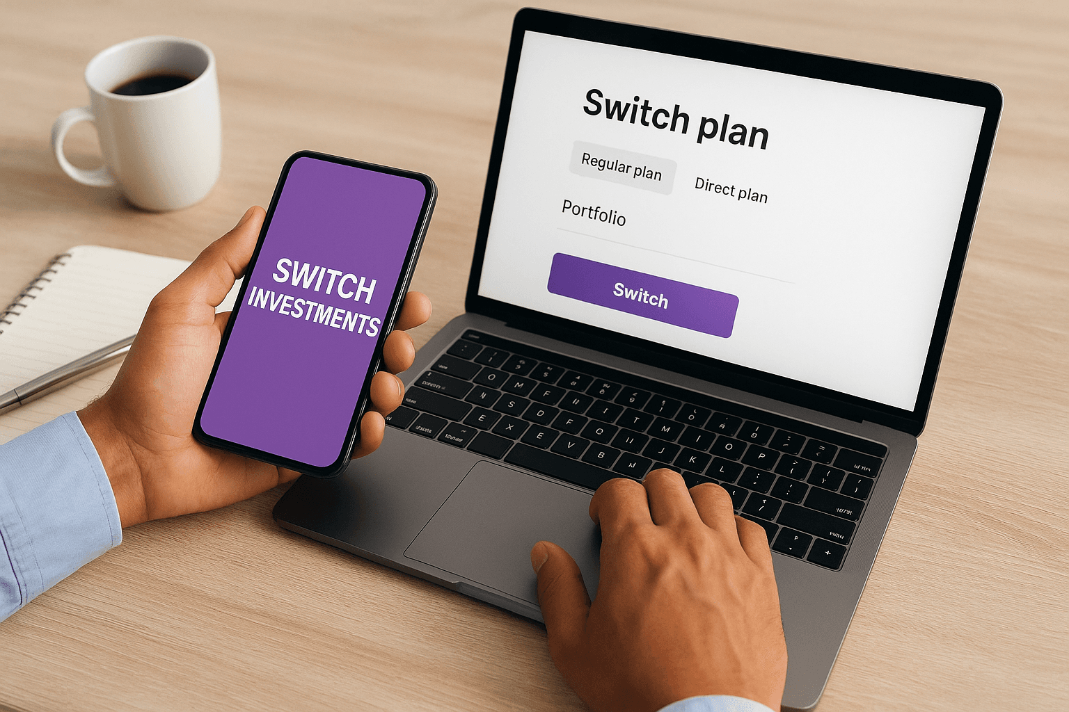 Step-by-step switching procedure