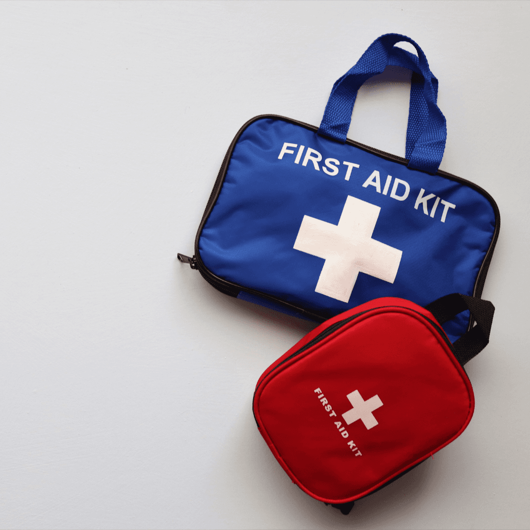 First Aid training by Funado care services with a First Aid Kit