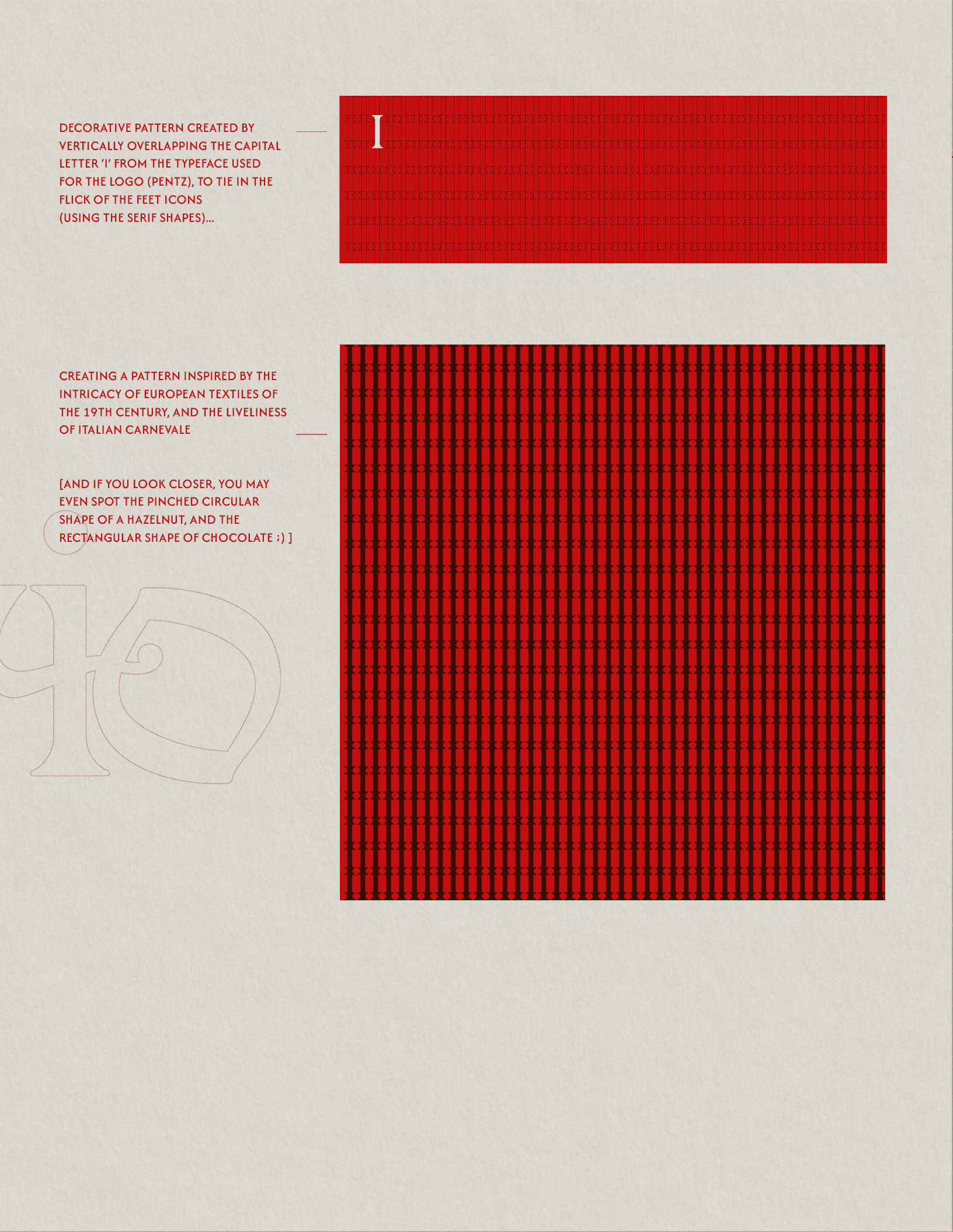 branding - pattern design for chocolate brand by selina donohoe