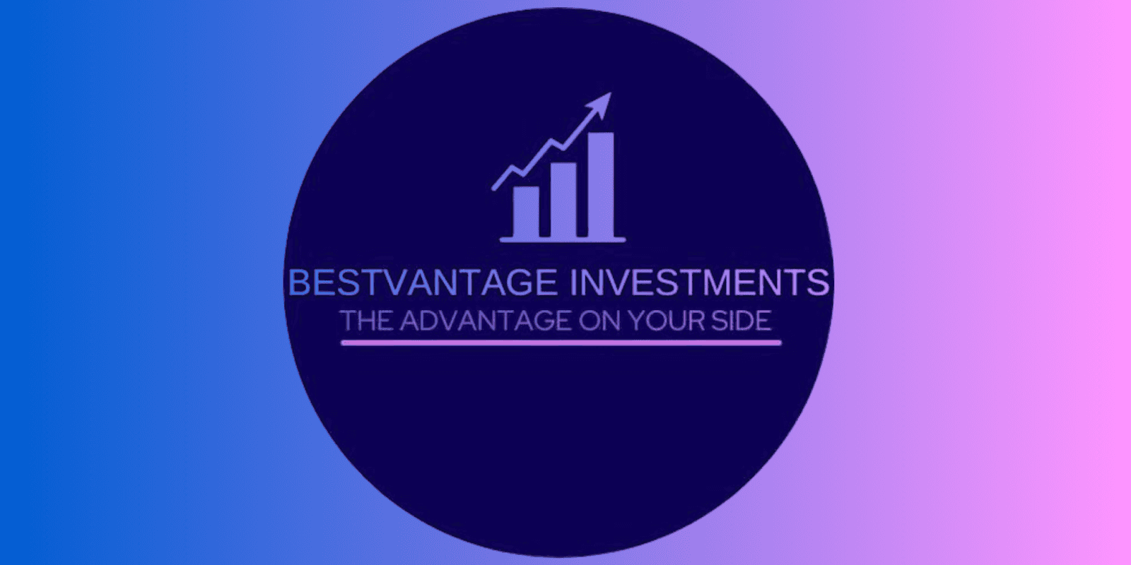 Bestvantage Investments logo featuring a graph with upward growth, representing clarity, accountability, and bridging India’s companies to global capital.