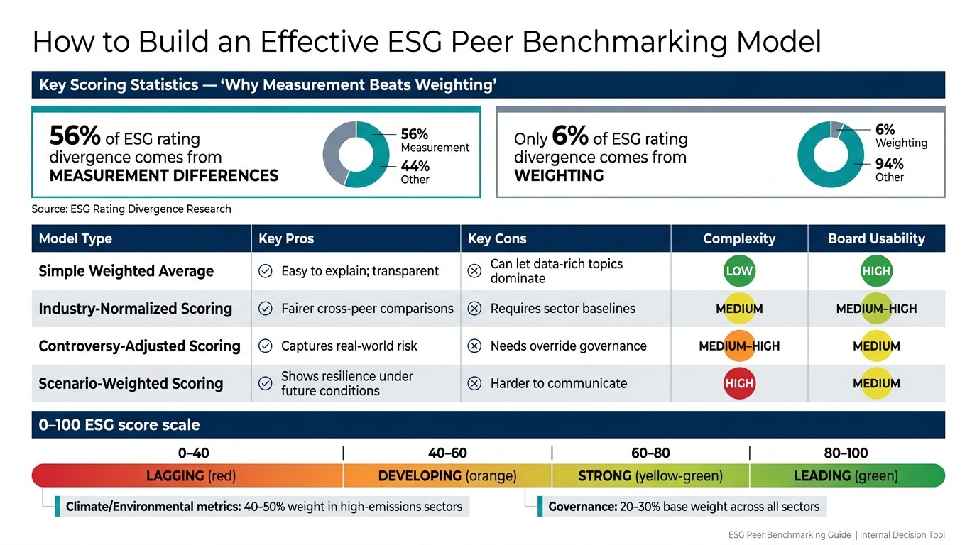 Internal ESG Peer Benchmarking vs. External ESG Ratings: Key Differences