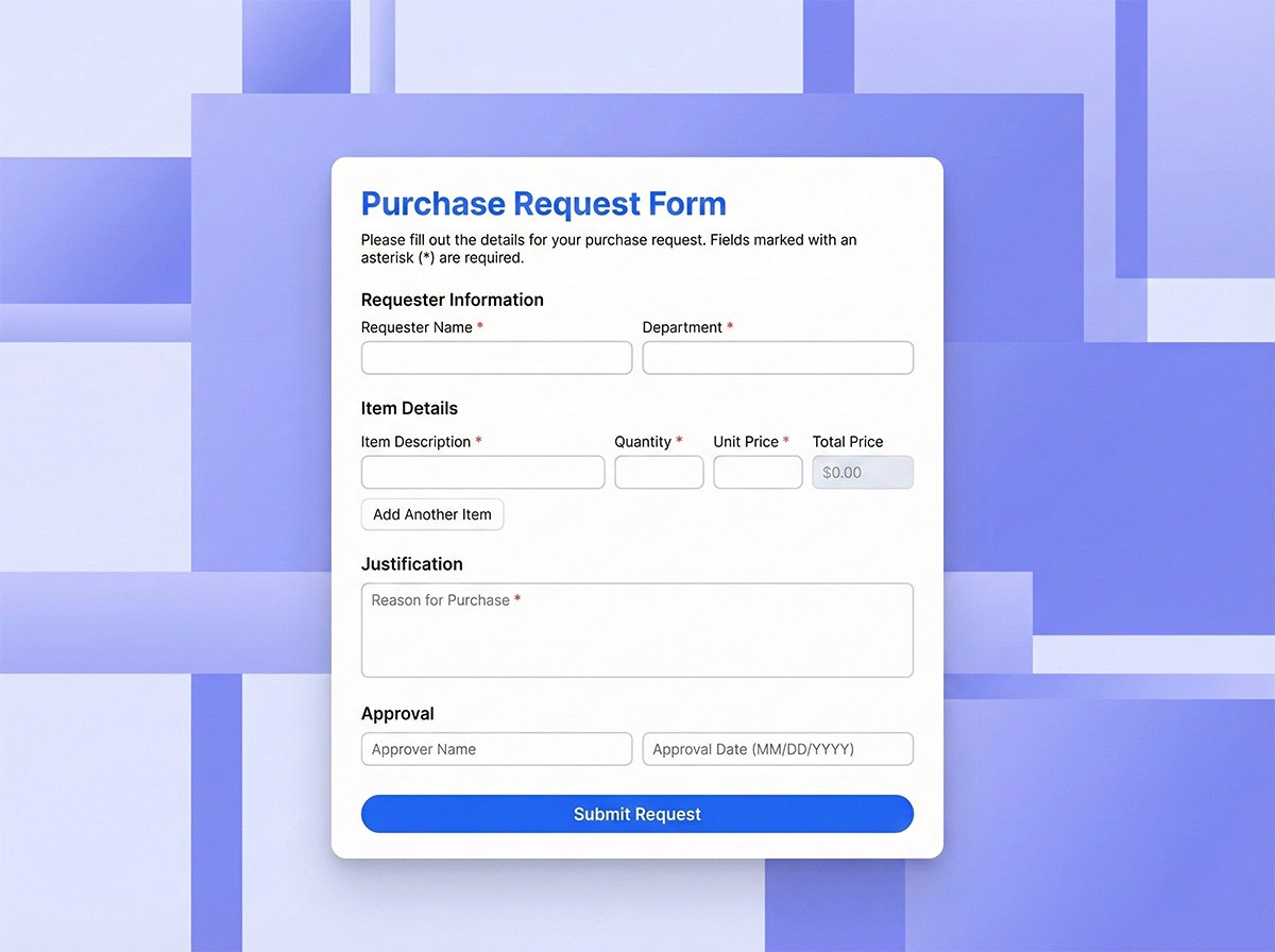 Purchase Request Form
