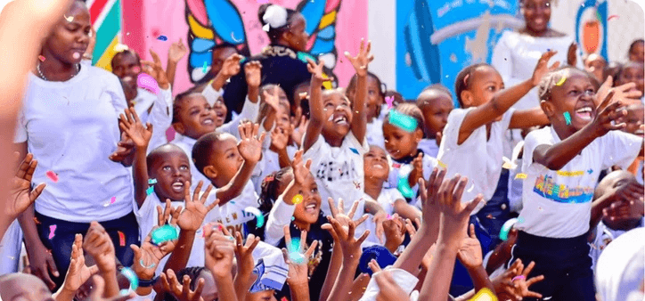 Children celebrating