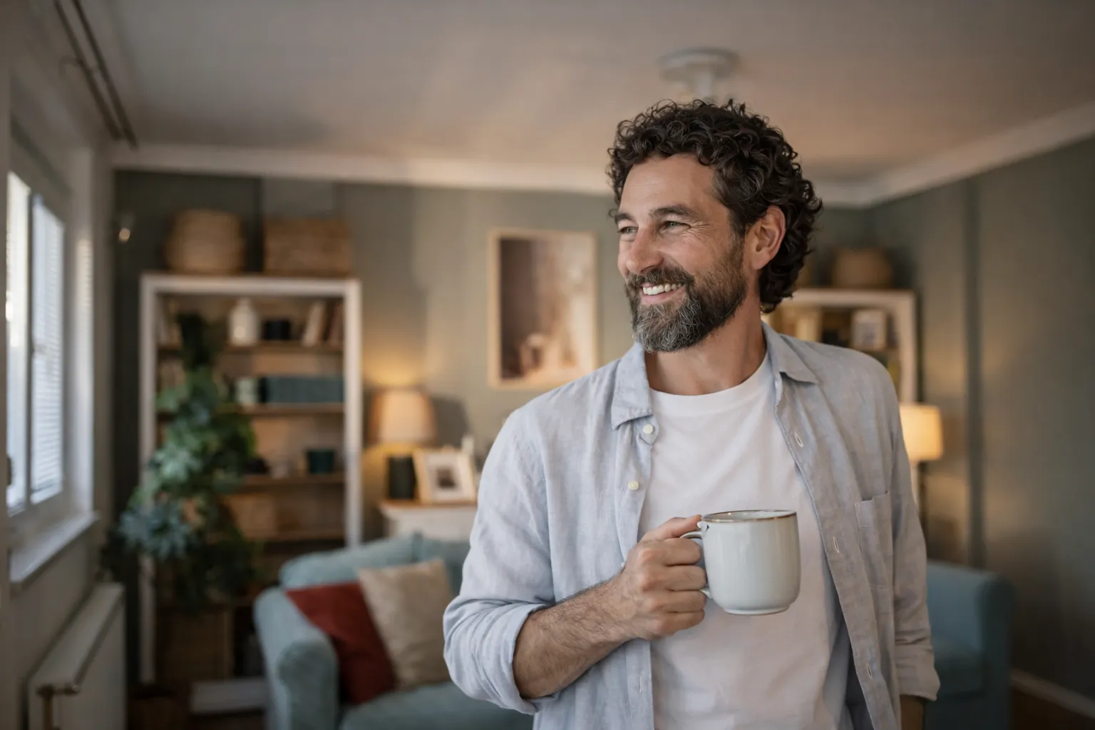 Woman using phone to track cycle with Neura Health app