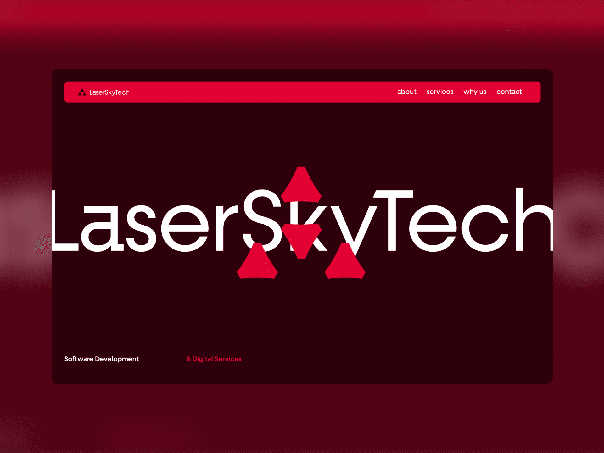 Hero image featuring a website on the laptop