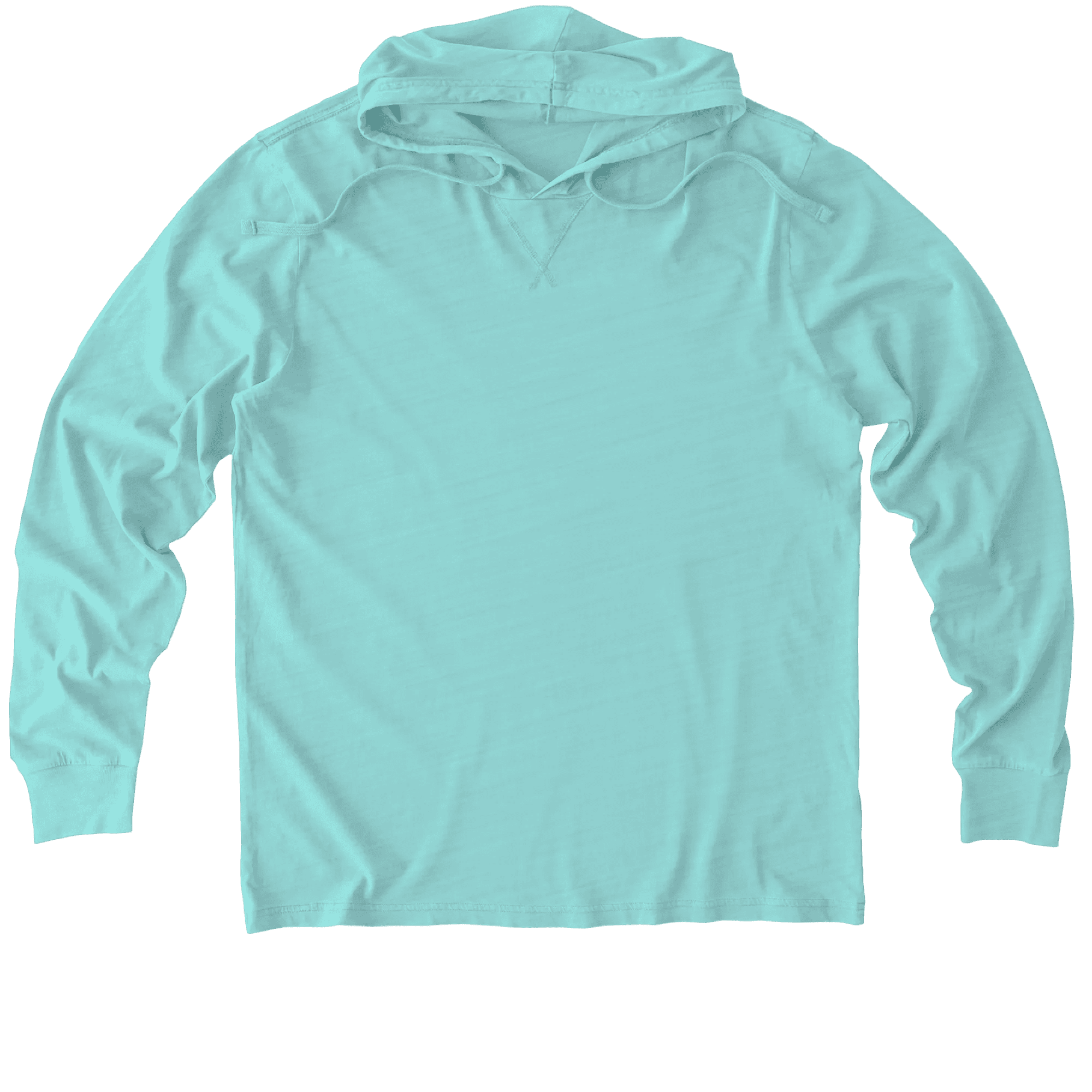 A salt water blue Stanley/Stella Unisex Freestyler Heavyweight Long Sleeve Tee.