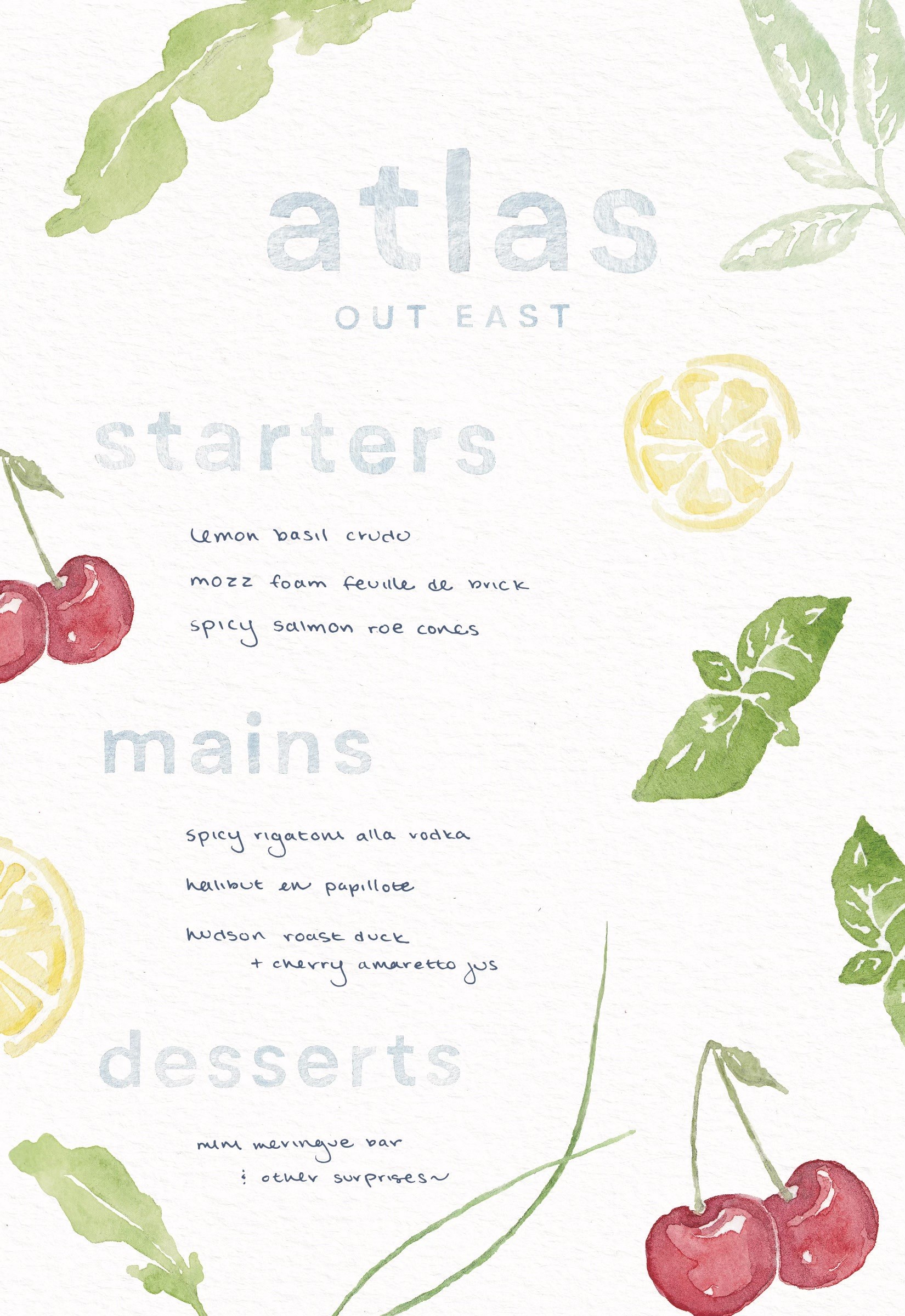 EAST HAMPTON Atlas Menu image