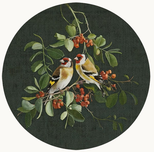 Sacred artwork by Faith and Verse. © Faith and Verse, 2025. All rights reserved. Goldfinch button linking to Faith and Verse YouTube traditional catholic art and meditation videos playlist.