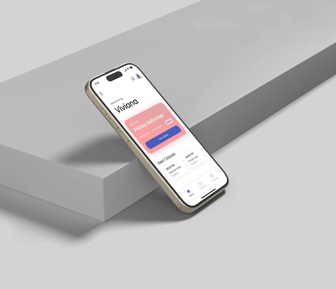 Iphone with a Mobile App in screen
